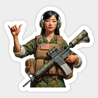 Tactical Girl Sticker